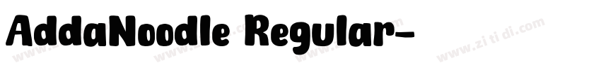 AddaNoodle Regular字体转换